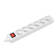 HAMA Listwa zasilająca Standard 6gn, 1.5m biała - 1416386 - zdjęcie 3
